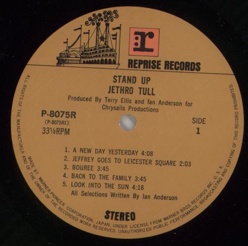 Jethro Tull Stand Up + Green & White Obi vinyl LP album (LP record) Japanese TULLPST866216