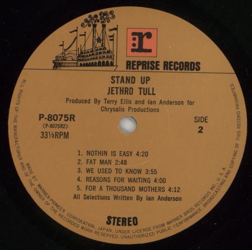 Jethro Tull Stand Up + Green & White Obi vinyl LP album (LP record) Japanese TULLPST866216