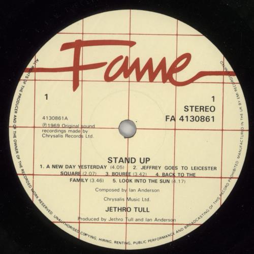 Jethro Tull Stand Up vinyl LP album (LP record) UK TULLPST569519