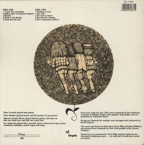 Jethro Tull Stand Up vinyl LP album (LP record) UK TULLPST569519