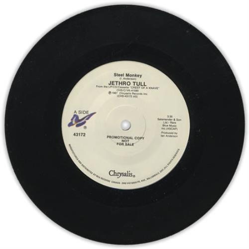 Jethro Tull Steel Monkey 7" vinyl single (7 inch record / 45) Canadian TUL07ST87661