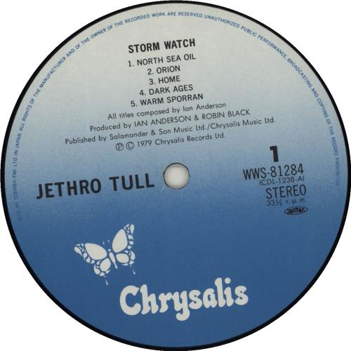 Jethro Tull Stormwatch vinyl LP album (LP record) Japanese TULLPST269558