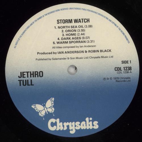 Jethro Tull Stormwatch vinyl LP album (LP record) UK TULLPST453727