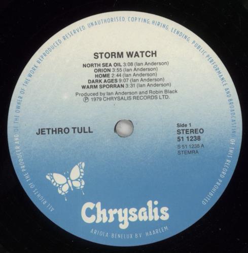 Jethro Tull Stormwatch vinyl LP album (LP record) UK TULLPST776294