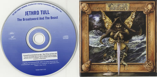 Jethro Tull The Broadsword And The Beast CD album (CDLP) US TULCDTH472165