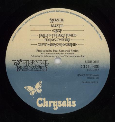 Jethro Tull The Broadsword And The Beast vinyl LP album (LP record) UK TULLPTH806788