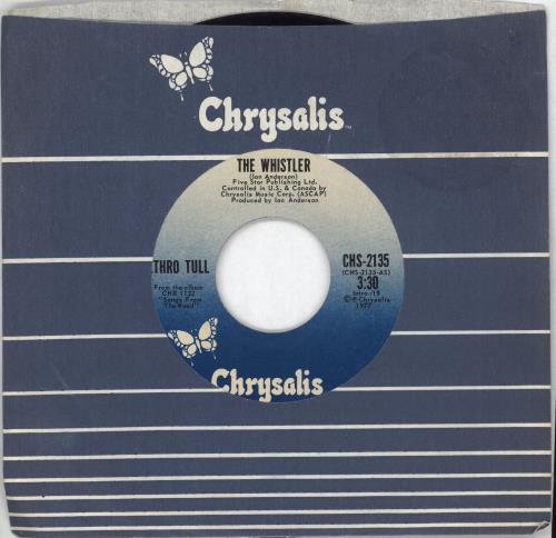 Jethro Tull The Whistler 7" vinyl single (7 inch record / 45) US TUL07TH58340