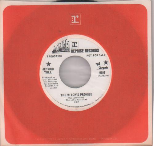 Jethro Tull The Witch's Promise - Mono 7" vinyl single (7 inch record / 45) US TUL07TH651336