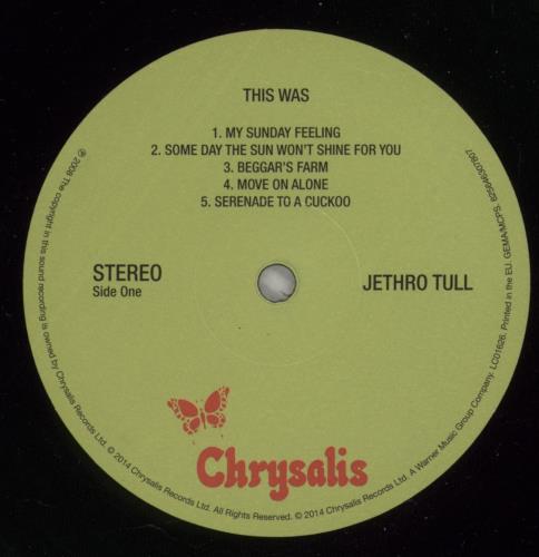 Jethro Tull This Was - 180 gram vinyl LP album (LP record) UK TULLPTH871660