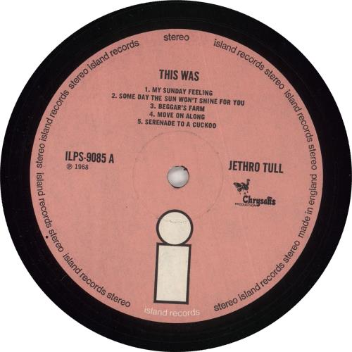 Jethro Tull This Was - 4th vinyl LP album (LP record) UK TULLPTH738775