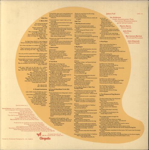 Jethro Tull Too Old To Rock 'n' Roll - 1st - EX vinyl LP album (LP record) UK TULLPTO65625