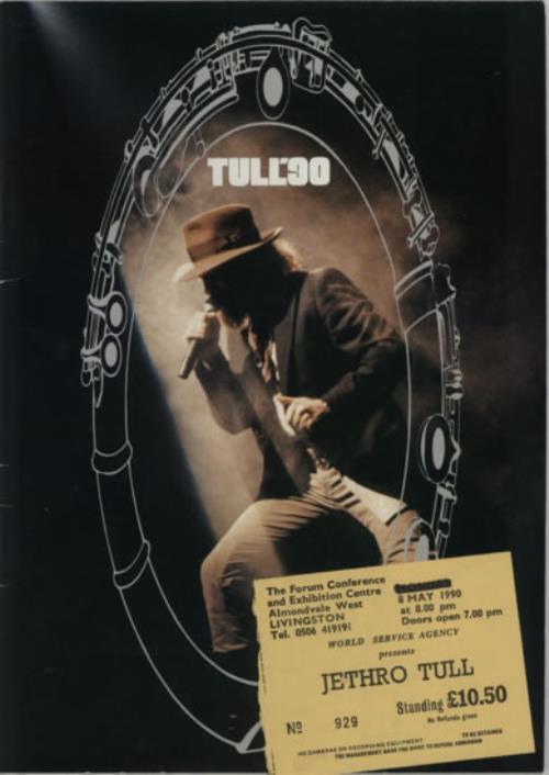 Jethro Tull Tull '90 - Tour Programme & Tickets tour programme UK TULTRTU340396