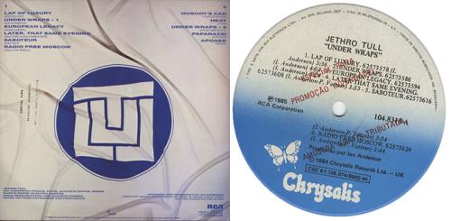 Jethro Tull Under Wraps vinyl LP album (LP record) Brazilian TULLPUN391495