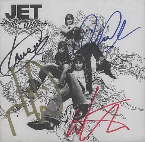 Jet Get Born - FULLY AUTOGRAPHED CD album (CDLP) US J/TCDGE388487