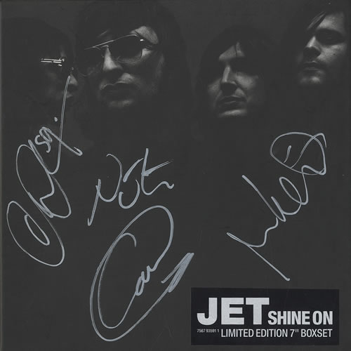 Jet Shine On - Autographed 7" vinyl single (7 inch record / 45) UK J/T07SH462198