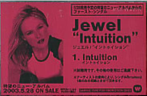 Jewel Intuition cassette album Japanese JEWCLIN282405