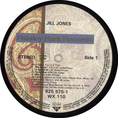 Jill Jones Jill Jones vinyl LP album (LP record) UK JILLPJI707169