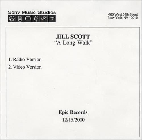 Jill Scott A Long Walk CD-R acetate US JTTCRAL181262