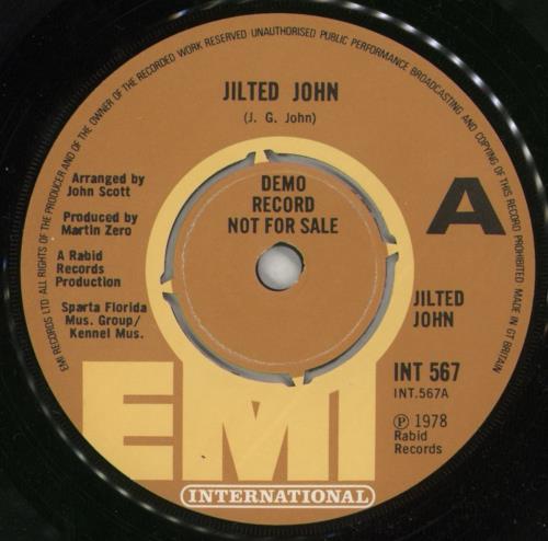 Jilted John Jilted John + P/S - Promo 7" vinyl single (7 inch record / 45) UK JIJ07JI871123