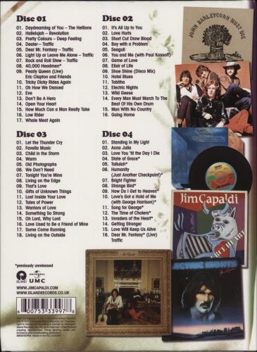 Jim Capaldi Dear Mr Fantasy (The Jim Capaldi Story) CD Album Box Set UK JCPDXDE777095