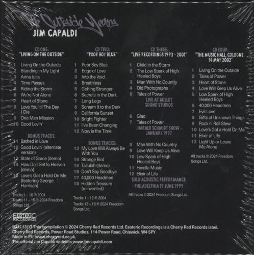 Jim Capaldi The Outside Years - 4-CD Sealed Box Set CD Album Box Set UK JCPDXTH846840