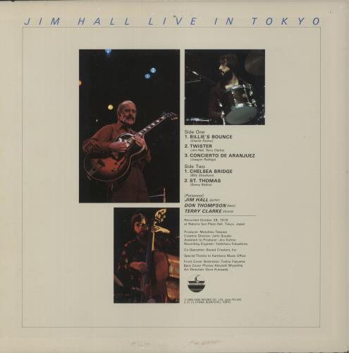 Jim Hall Live In Tokyo vinyl LP album (LP record) Japanese JI1LPLI876179