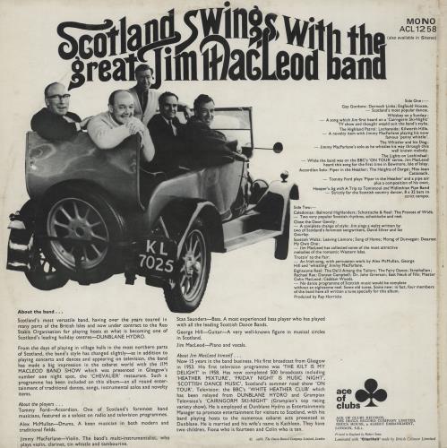 Jim MacLeod Scotland Swings With The Great Jim MacLeod Band vinyl LP album (LP record) UK 3JMLPSC761877