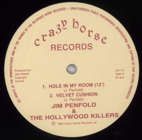 Jim Penfold Hole In My Room 12" vinyl single (12 inch record / Maxi-single) UK QJP12HO696138