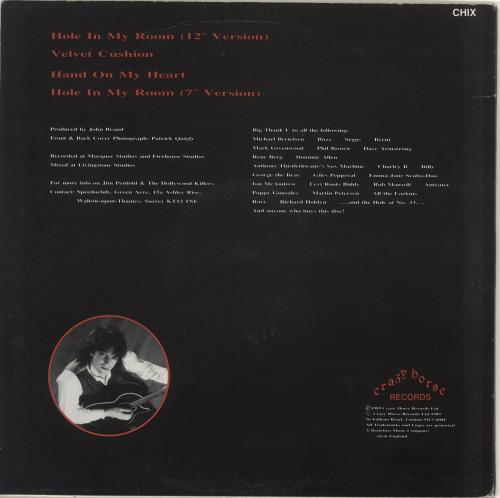 Jim Penfold Hole In My Room 12" vinyl single (12 inch record / Maxi-single) UK QJP12HO696138