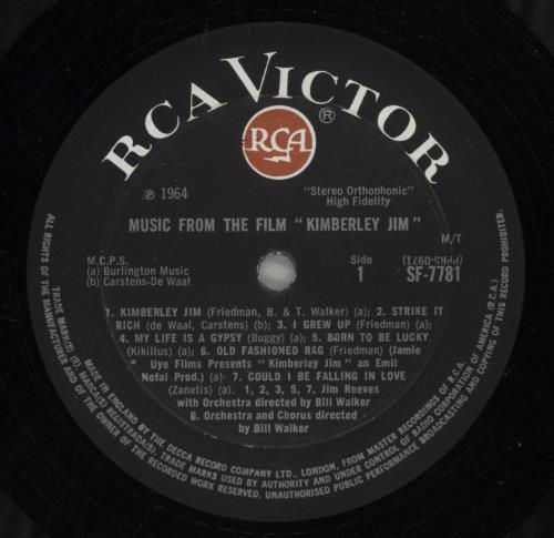 Jim Reeves Kimberley Jim vinyl LP album (LP record) UK JB1LPKI885400