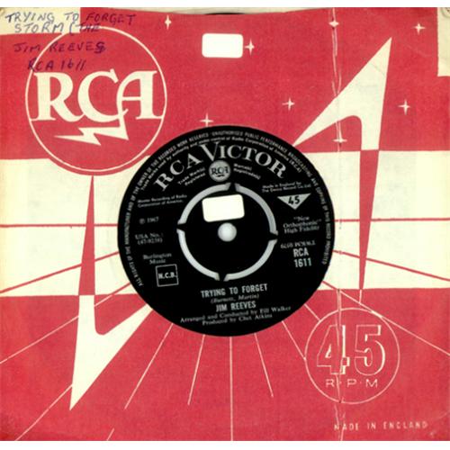 Jim Reeves Trying To Forget 7" vinyl single (7 inch record / 45) UK JB107TR420369