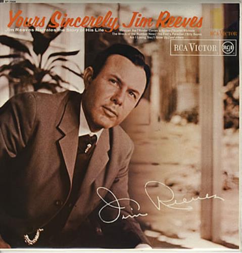 Jim Reeves Yours Sincerely, Jim Reeves vinyl LP album (LP record) UK JB1LPYO302709
