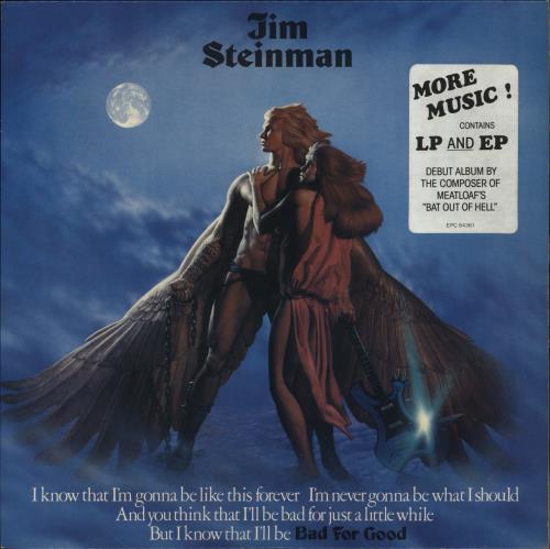 Jim Steinman Bad For Good  - Stickered Sleeve vinyl LP album (LP record) Dutch J-SLPBA862284