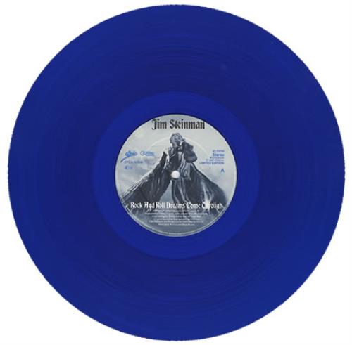 Jim Steinman Rock And Roll Dreams Come Through - Blue Vinyl 12" vinyl single (12 inch record / Maxi-single) UK J-S12RO99401