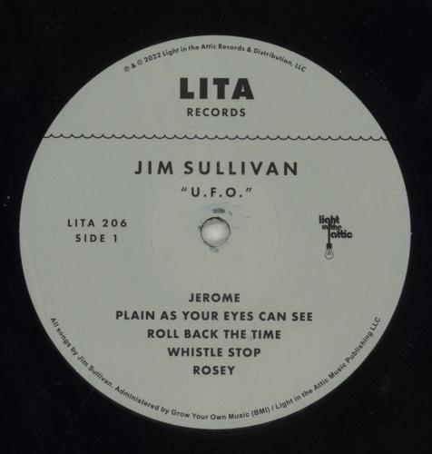 Jim Sullivan U.F.O. vinyl LP album (LP record) US 1NTLPUF856333