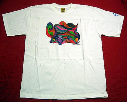 Jimi Hendrix Abstract Art Design - White L t-shirt UK HENTSAB351456