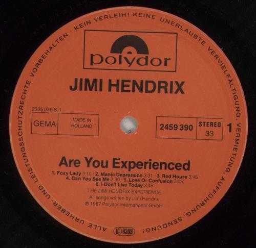 Jimi Hendrix Are You Experienced vinyl LP album (LP record) Dutch HENLPAR256913