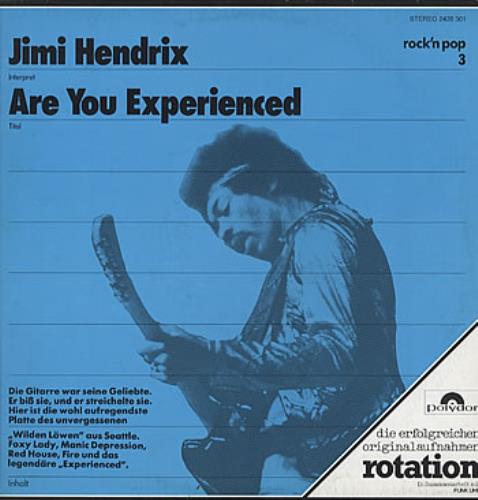 Jimi Hendrix Are You Experienced vinyl LP album (LP record) German HENLPAR321018