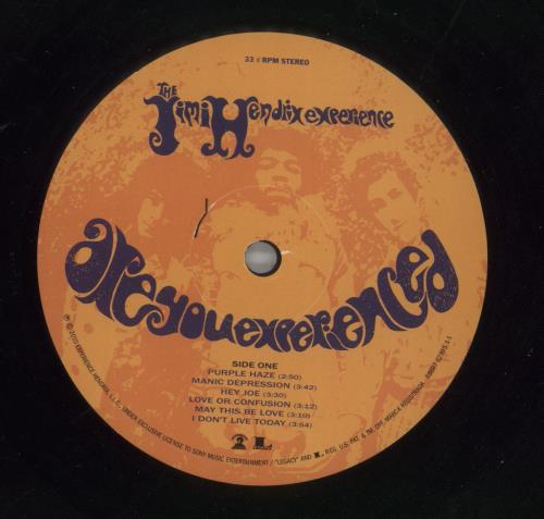 Jimi Hendrix Are You Experienced vinyl LP album (LP record) US HENLPAR867407