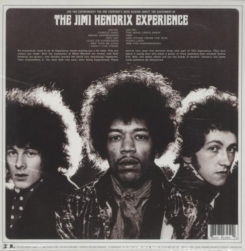 Jimi Hendrix Are You Experienced vinyl LP album (LP record) US HENLPAR867407