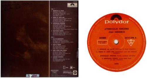 Jimi Hendrix Aterrizaje Forzoso - Crash Landing vinyl LP album (LP record) Argentinean HENLPAT443132