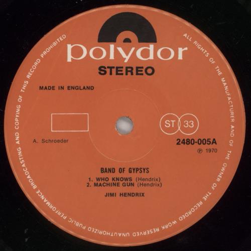 Jimi Hendrix Band Of Gypsys vinyl LP album (LP record) UK HENLPBA595588
