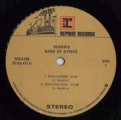 Jimi Hendrix Band Of Gypsys vinyl LP album (LP record) Canadian HENLPBA835544