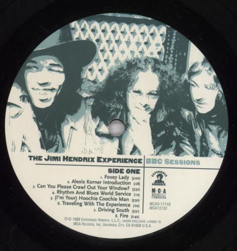 Jimi Hendrix BBC Sessions 3-LP vinyl record set (Triple LP Album) US HEN3LBB847510