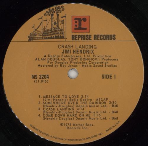 Jimi Hendrix Crash Landing vinyl LP album (LP record) US HENLPCR207052