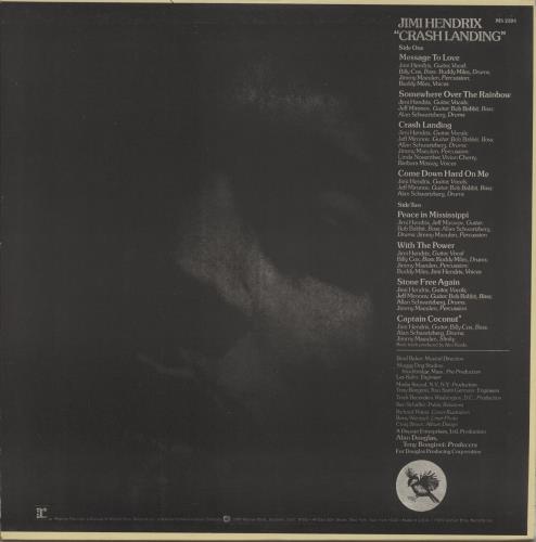 Jimi Hendrix Crash Landing vinyl LP album (LP record) US HENLPCR207052