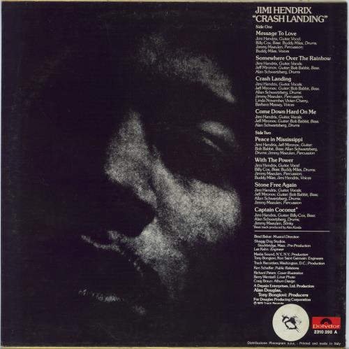 Jimi Hendrix Crash Landing vinyl LP album (LP record) Italian HENLPCR779727