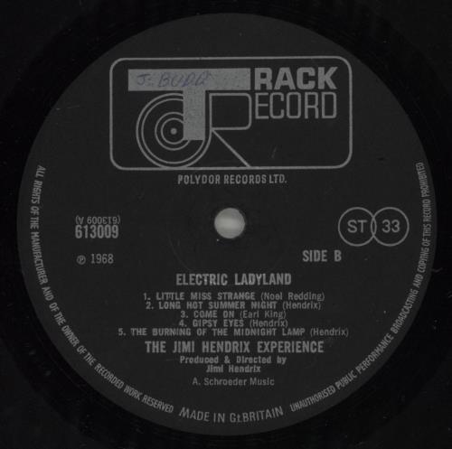 Jimi Hendrix Electric Ladyland - 1st - G 2-LP vinyl record set (Double LP Album) UK HEN2LEL616445