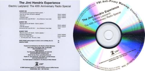 Jimi Hendrix Electric Ladyland: The 40th Anniversary Radio Special CD-R acetate US HENCREL456948