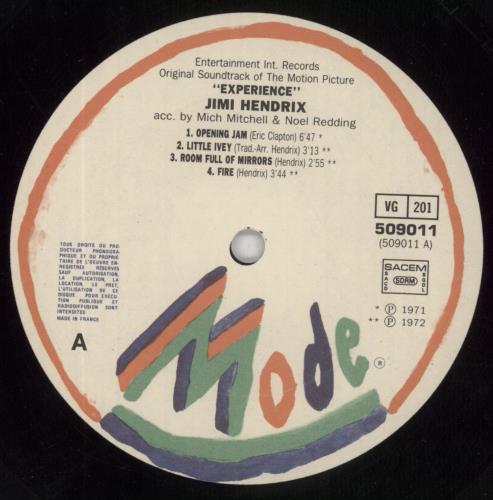 Jimi Hendrix Experience vinyl LP album (LP record) French HENLPEX117712